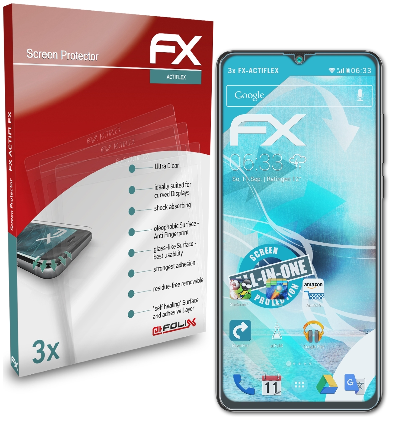 ATFOLIX 3x FX-ActiFleX Displayschutz(für Hafury K30)