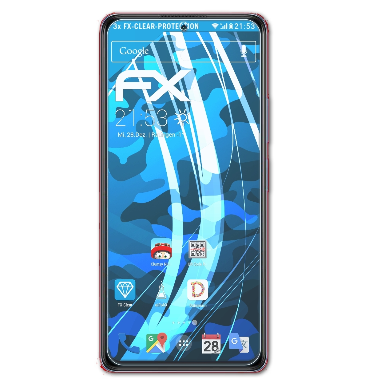 Xiaomi 3x Pro) ATFOLIX Redmi Note FX-Clear 10 Displayschutz(für