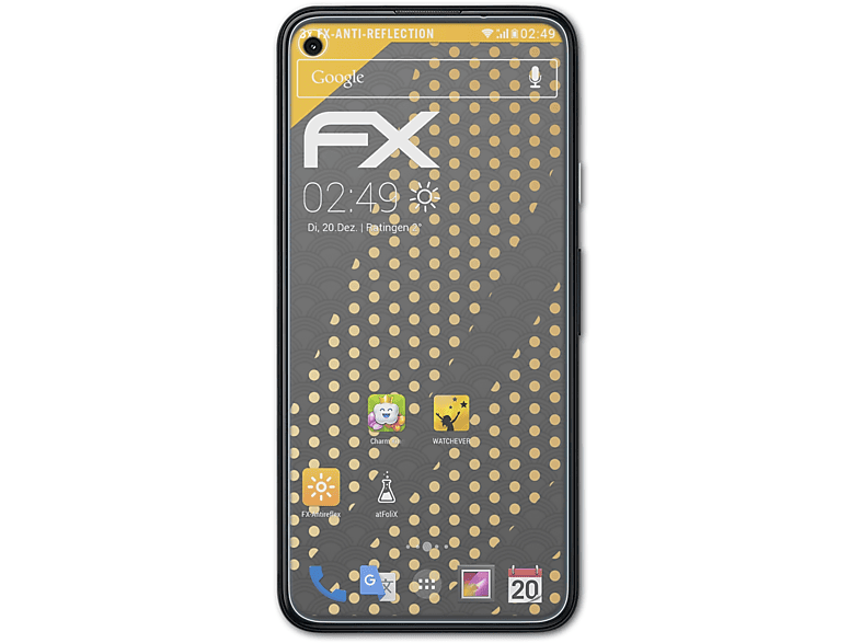 ATFOLIX 3x FX-Antireflex Displayschutz(für Google Pixel 4a)