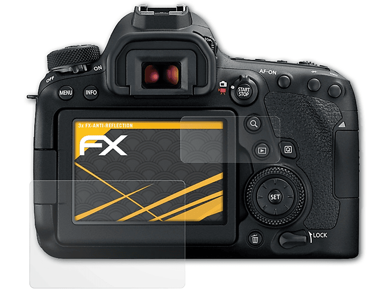 ATFOLIX 3x FX-Antireflex Displayschutz(für Canon EOS II) 6D Mark