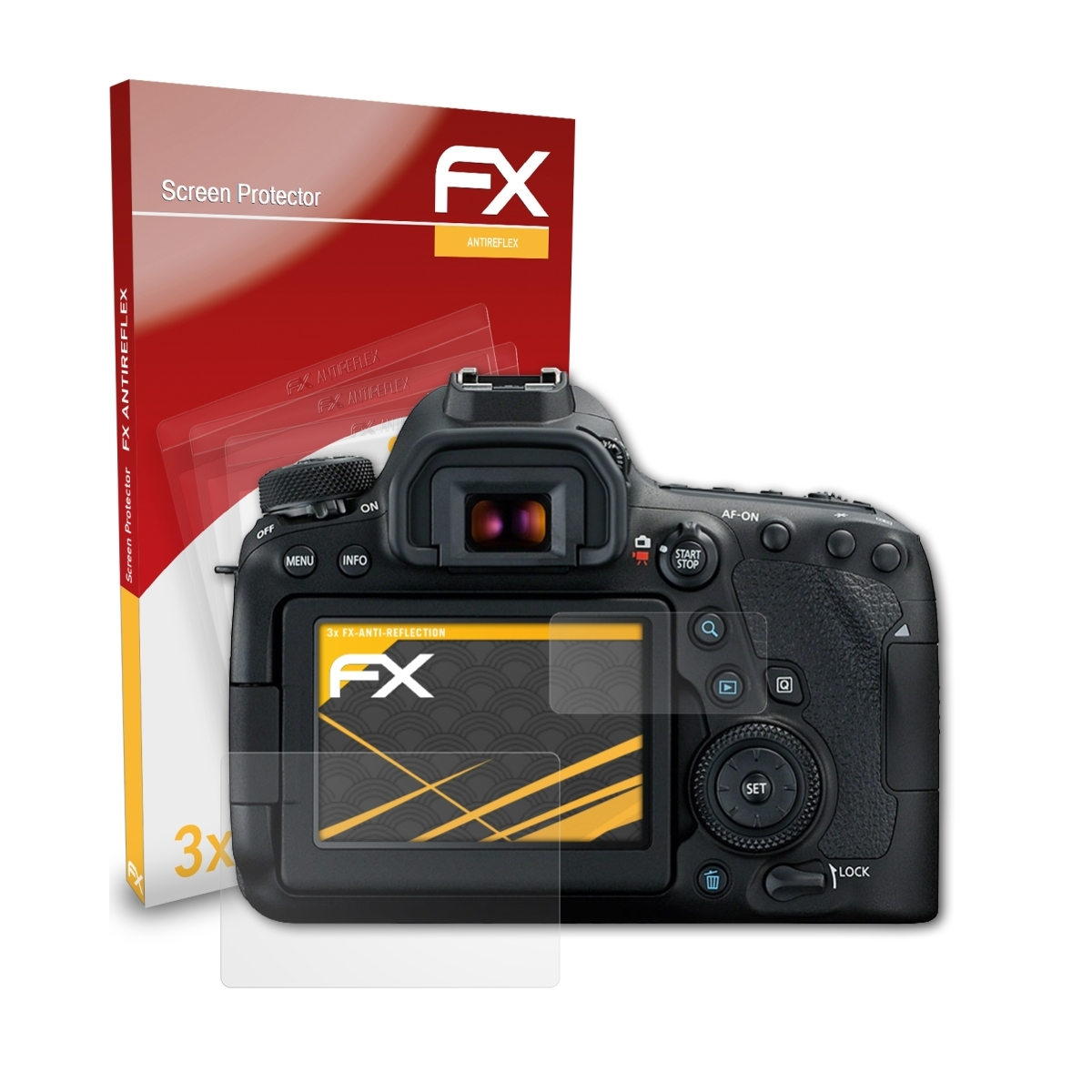 ATFOLIX 3x FX-Antireflex EOS Canon Displayschutz(für II) 6D Mark