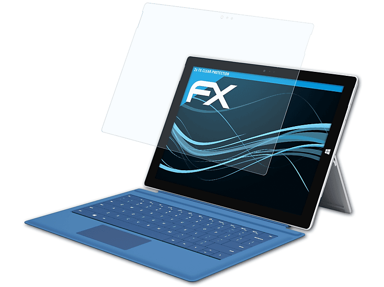 ATFOLIX 2x FX-Clear Displayschutz(für Microsoft Surface Pro 3) | Tabletschutzfolien