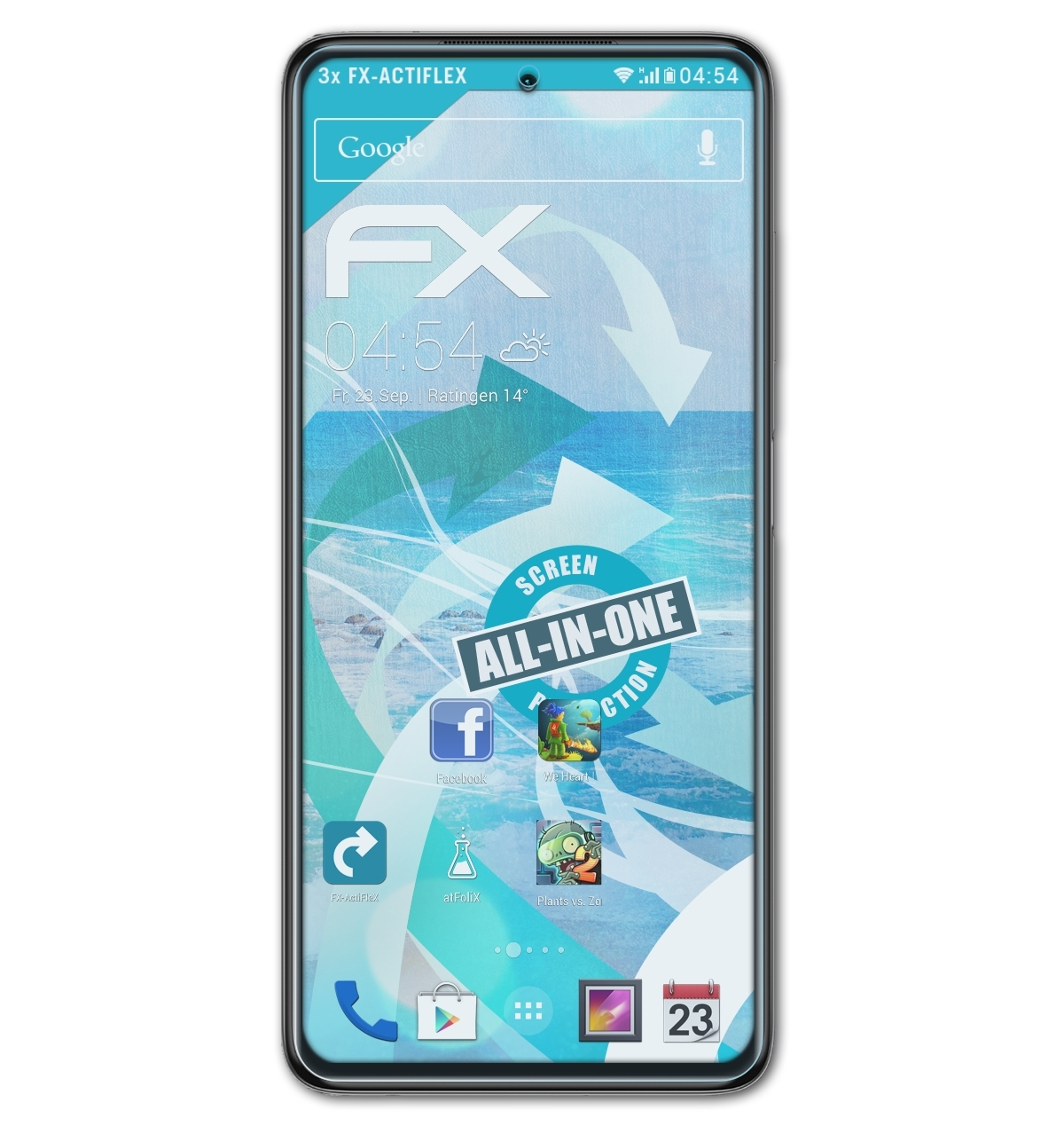 Xiaomi ATFOLIX F3) Displayschutz(für Poco FX-ActiFleX 3x