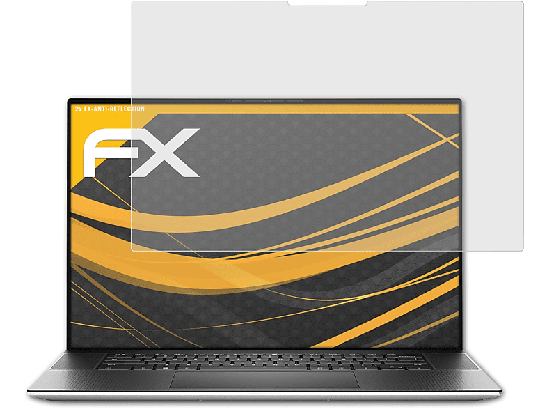 ATFOLIX 2x FX-Antireflex Displayschutz(für Dell Dell XPS 17 (9700))