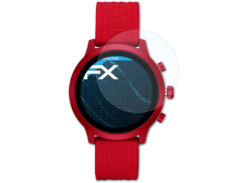 ATFOLIX 3x FX-Clear Displayschutz(für Michael Kors GO)