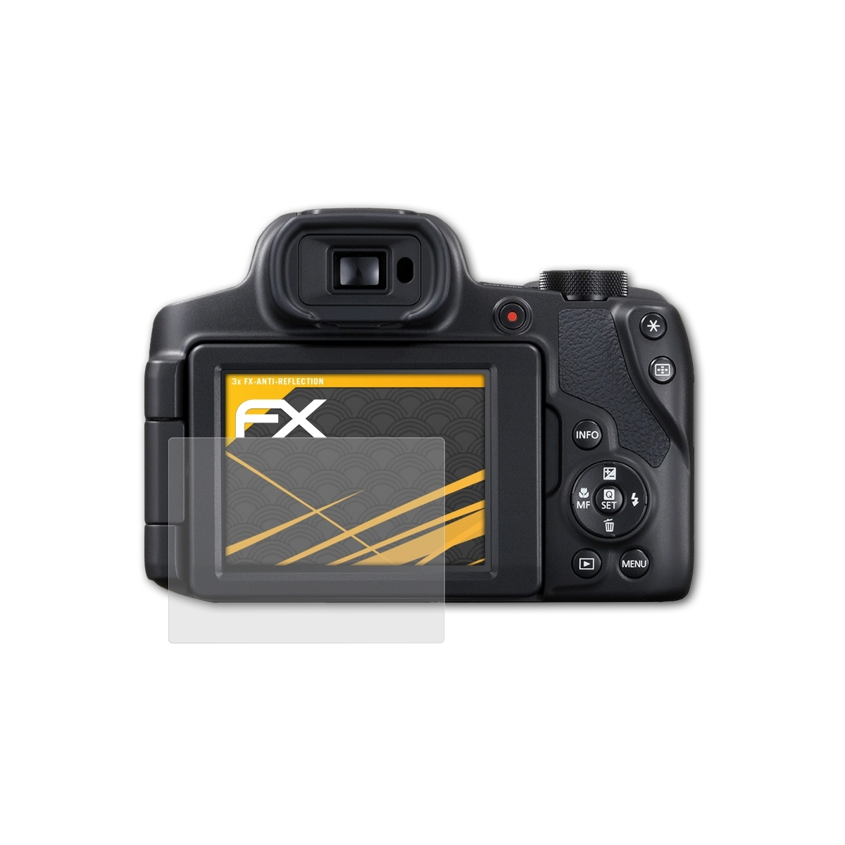 Canon FX-Antireflex SX70 ATFOLIX Displayschutz(für PowerShot HS) 3x