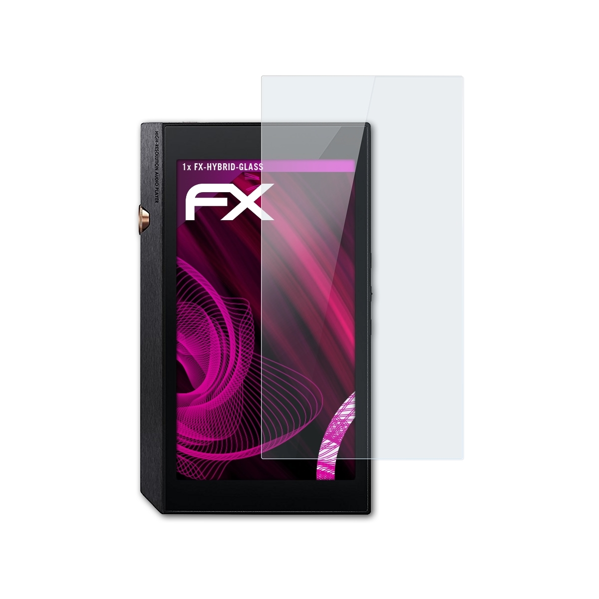 XDP-300R) Pioneer FX-Hybrid-Glass Schutzglas(für ATFOLIX