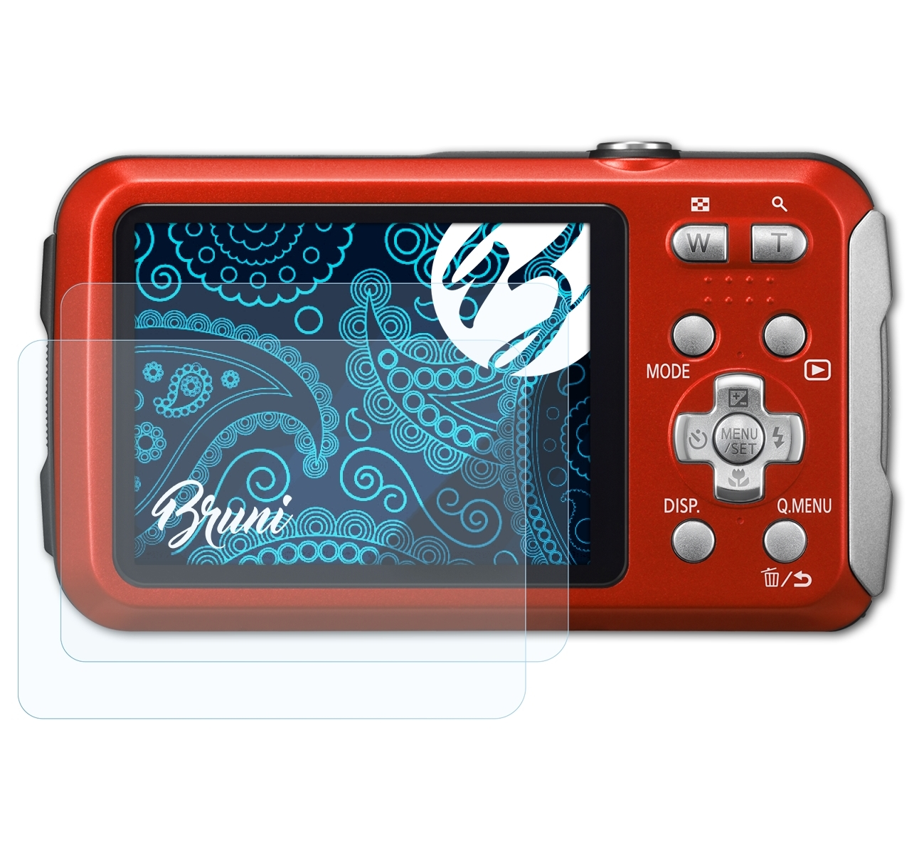 BRUNI 2x DMC-FT30) Schutzfolie(für Basics-Clear Lumix Panasonic