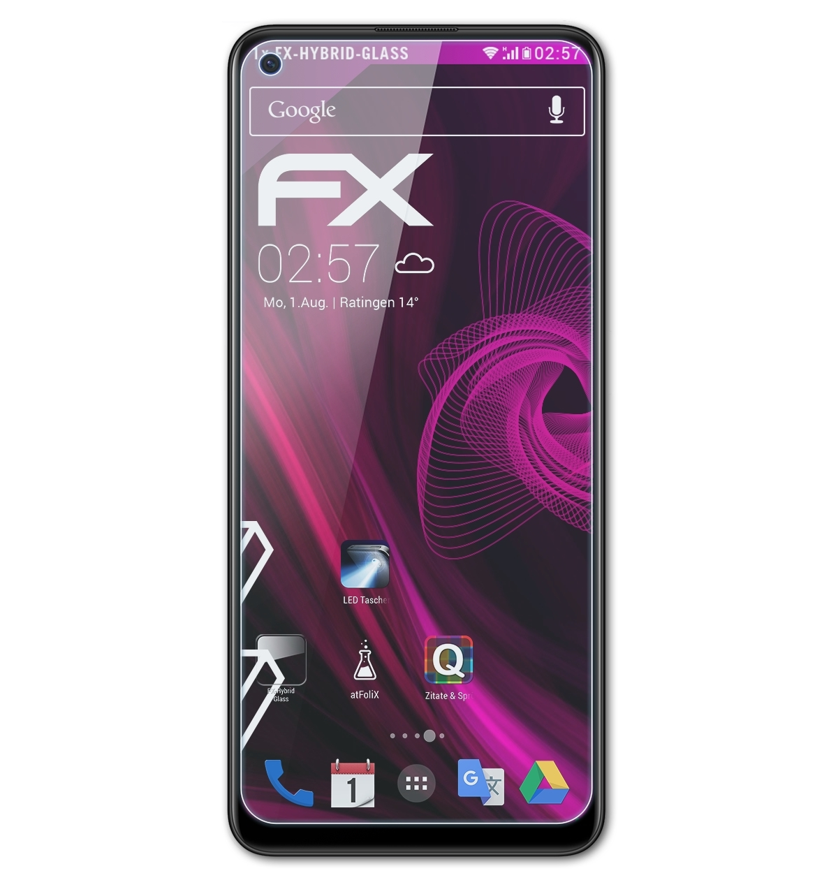 ATFOLIX FX-Hybrid-Glass Schutzglas(für F19 Pro+) Oppo