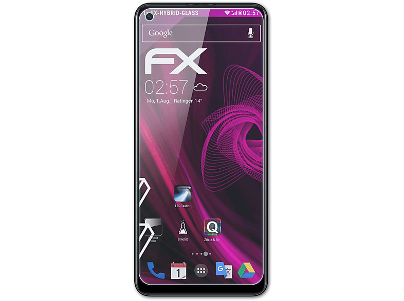 ATFOLIX FX-Hybrid-Glass Schutzglas(für F19 Oppo Pro+)