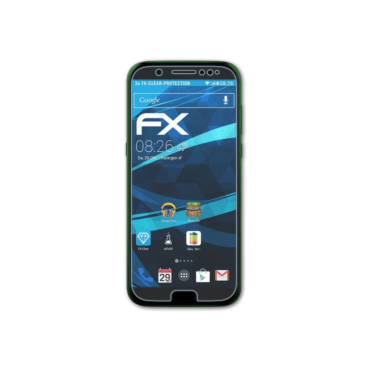 ATFOLIX 3x FX-Clear Displayschutz(für Shark) Black Xiaomi
