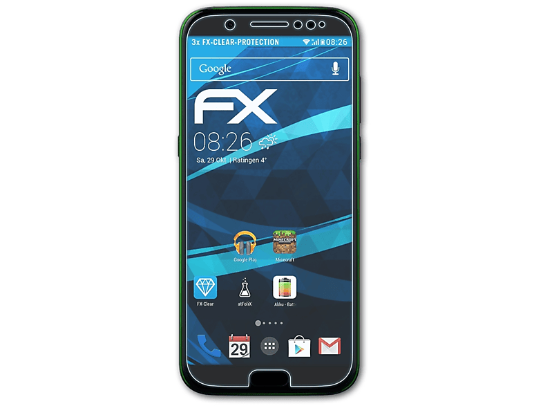 ATFOLIX 3x FX-Clear Displayschutz(für Xiaomi Black Shark)