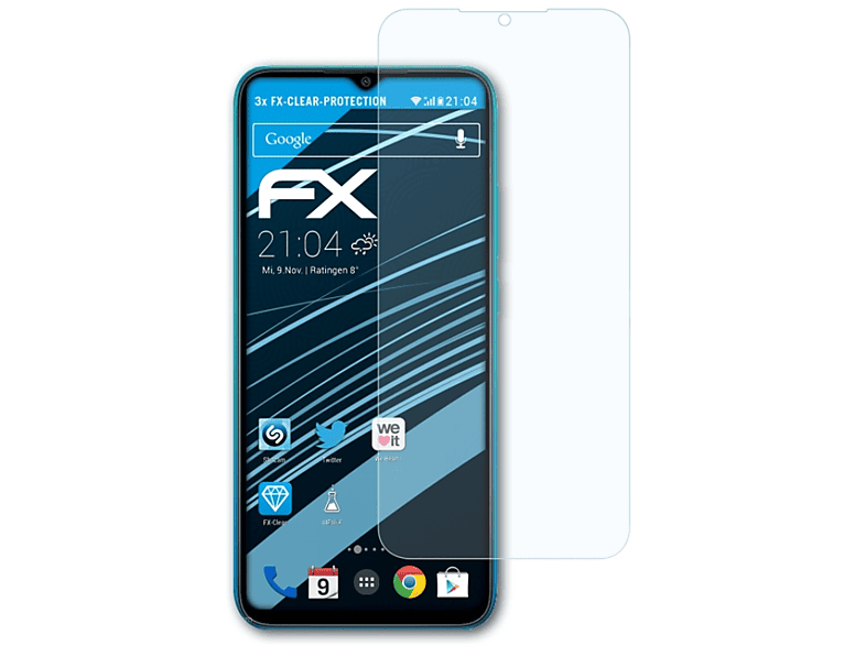 ATFOLIX Xiaomi 3x Displayschutz(für 9i FX-Clear Redmi Sport)