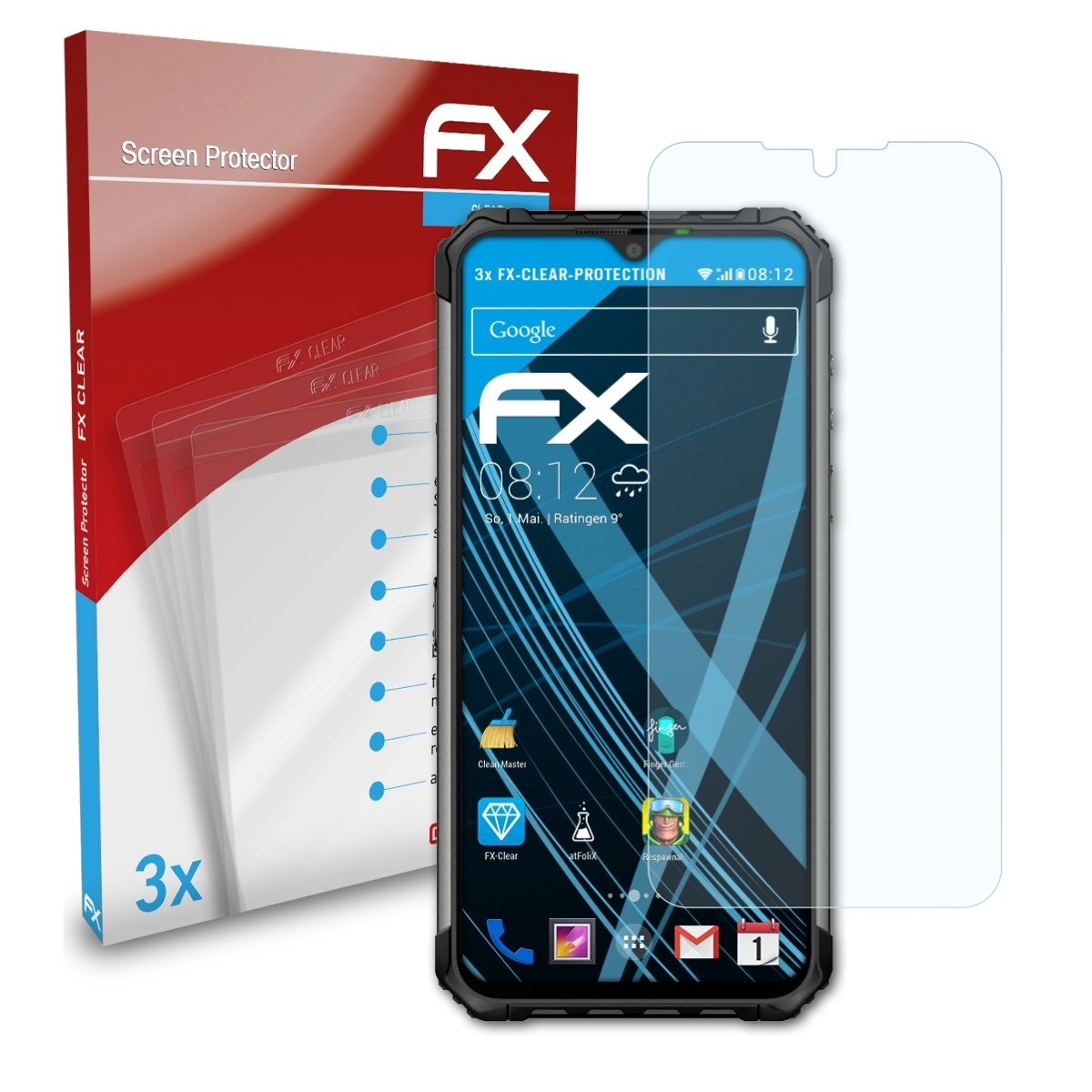 3x Displayschutz(für 7E) FX-Clear Ulefone Armor ATFOLIX
