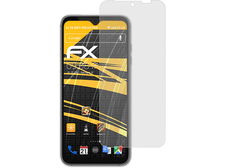 ATFOLIX 3x FX-Antireflex Displayschutz(für Fairphone 4)