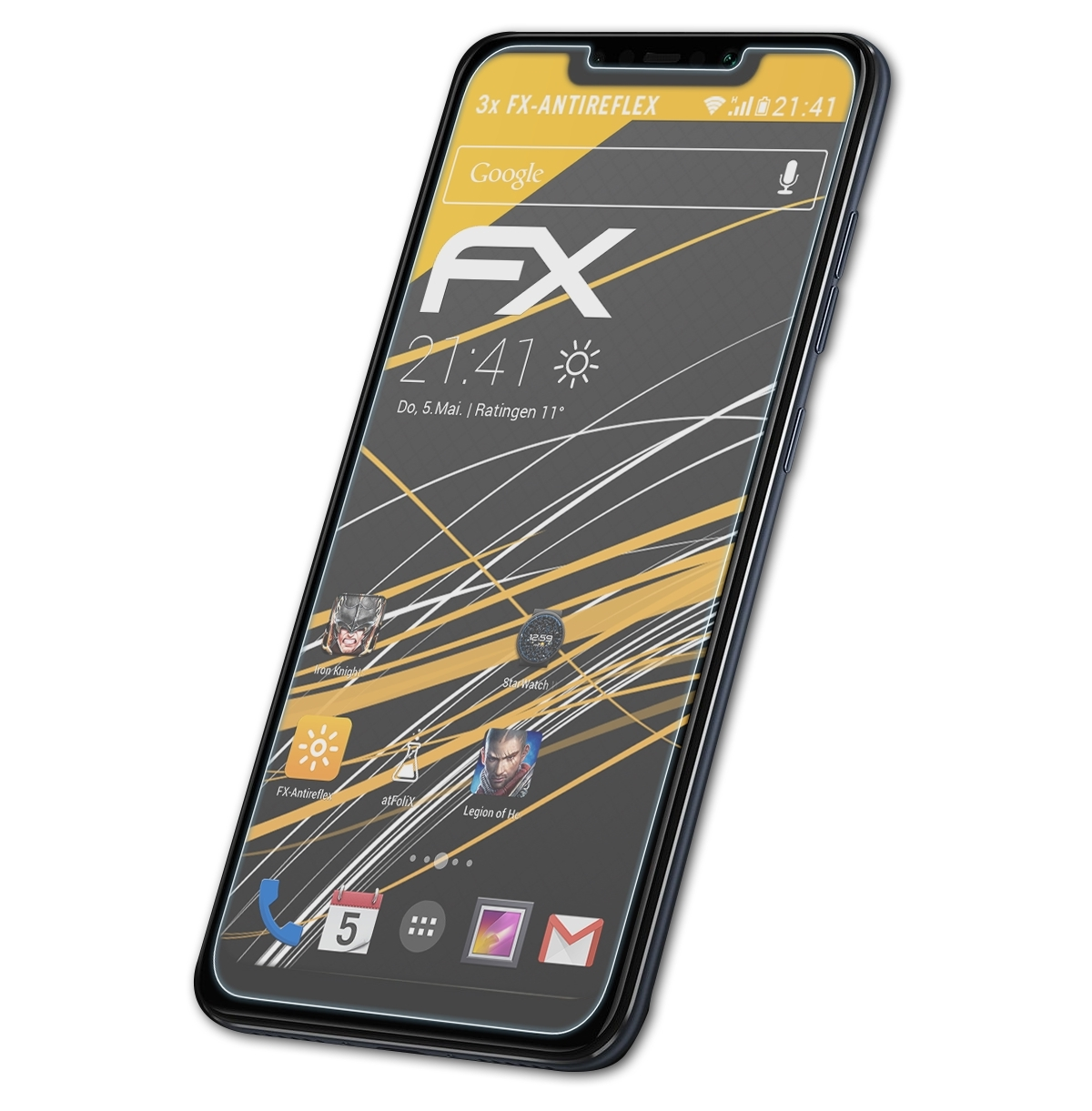 F1) Xiaomi FX-Antireflex Poco Displayschutz(für ATFOLIX 3x