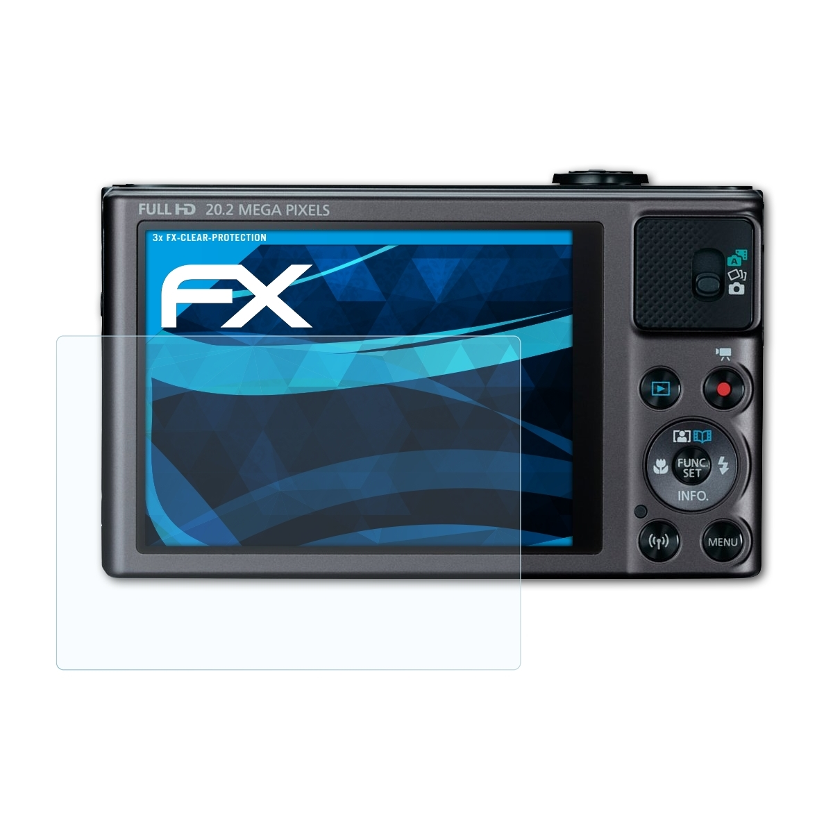 HS) FX-Clear Canon Displayschutz(für SX620 ATFOLIX 3x PowerShot