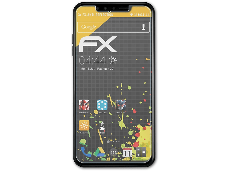 ATFOLIX 3x FX-Antireflex Displayschutz(für G8s ThinQ) LG