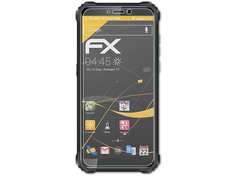 ATFOLIX 3x WP5 Displayschutz(für FX-Antireflex Oukitel Pro)