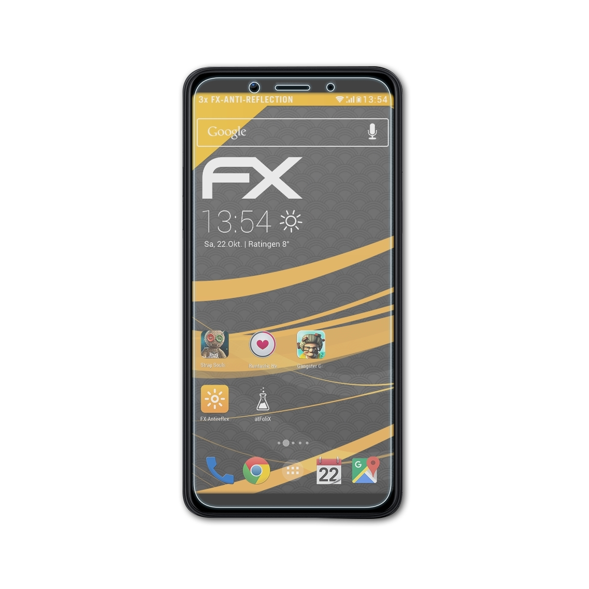 FX-Antireflex A73) 3x Displayschutz(für Oppo ATFOLIX