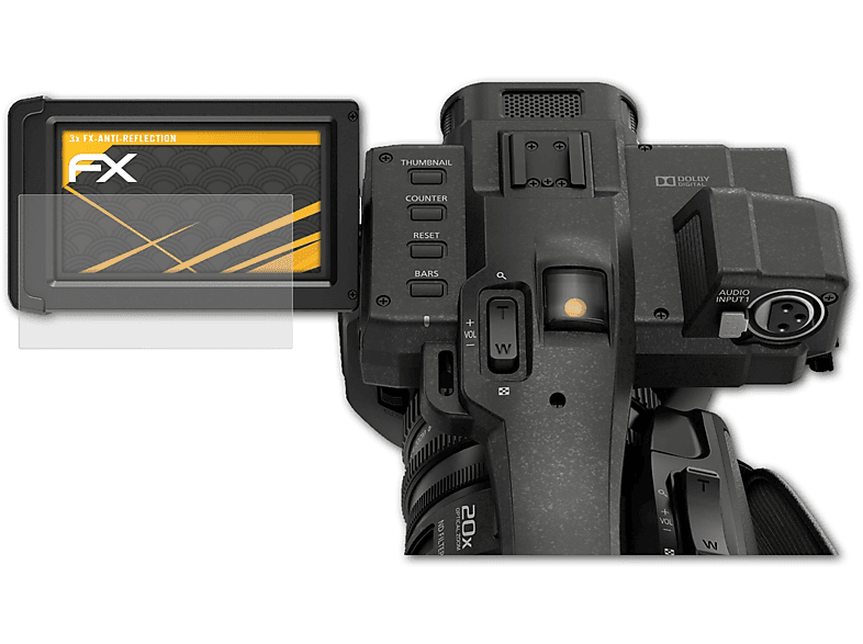 ATFOLIX 3x FX-Antireflex HC-X1000) Displayschutz(für Panasonic