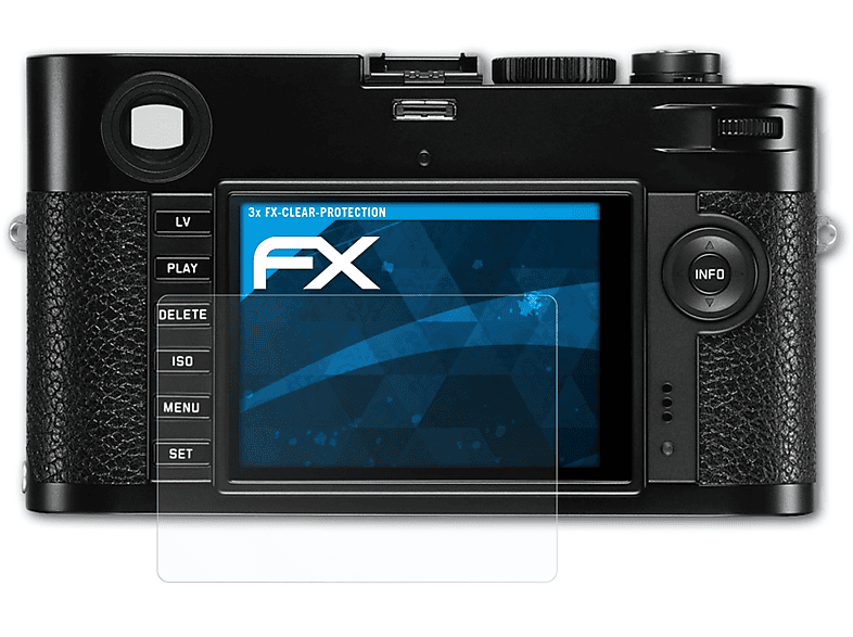 ATFOLIX 3x FX-Clear Displayschutz(für M-P 240)) Leica (Typ