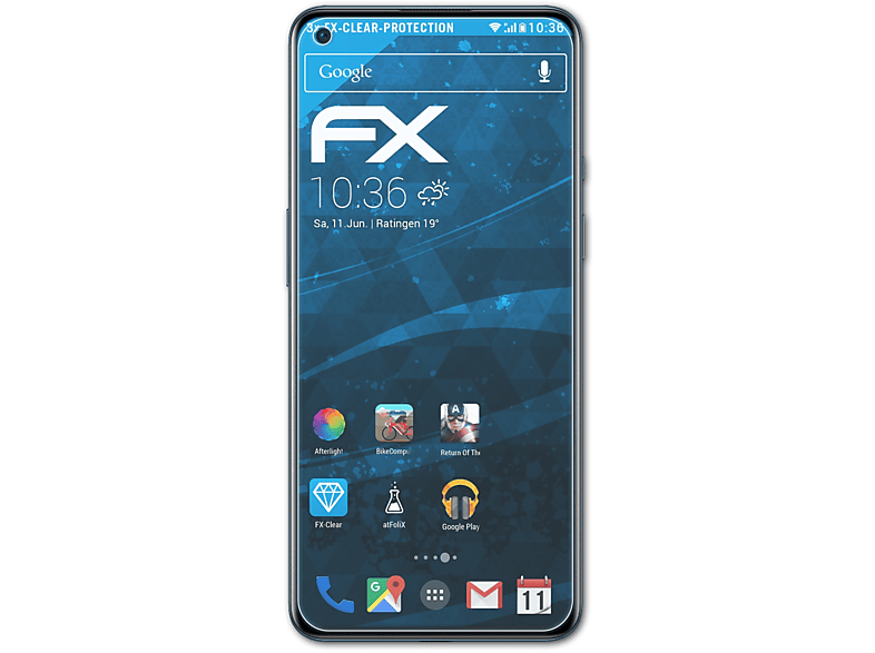 ATFOLIX 3x FX-Clear OnePlus 9) Displayschutz(für