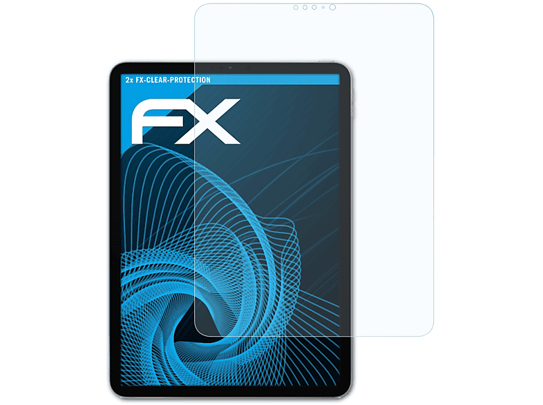 ATFOLIX 2x Pro FX-Clear iPad 11 Displayschutz(für Apple (2018))