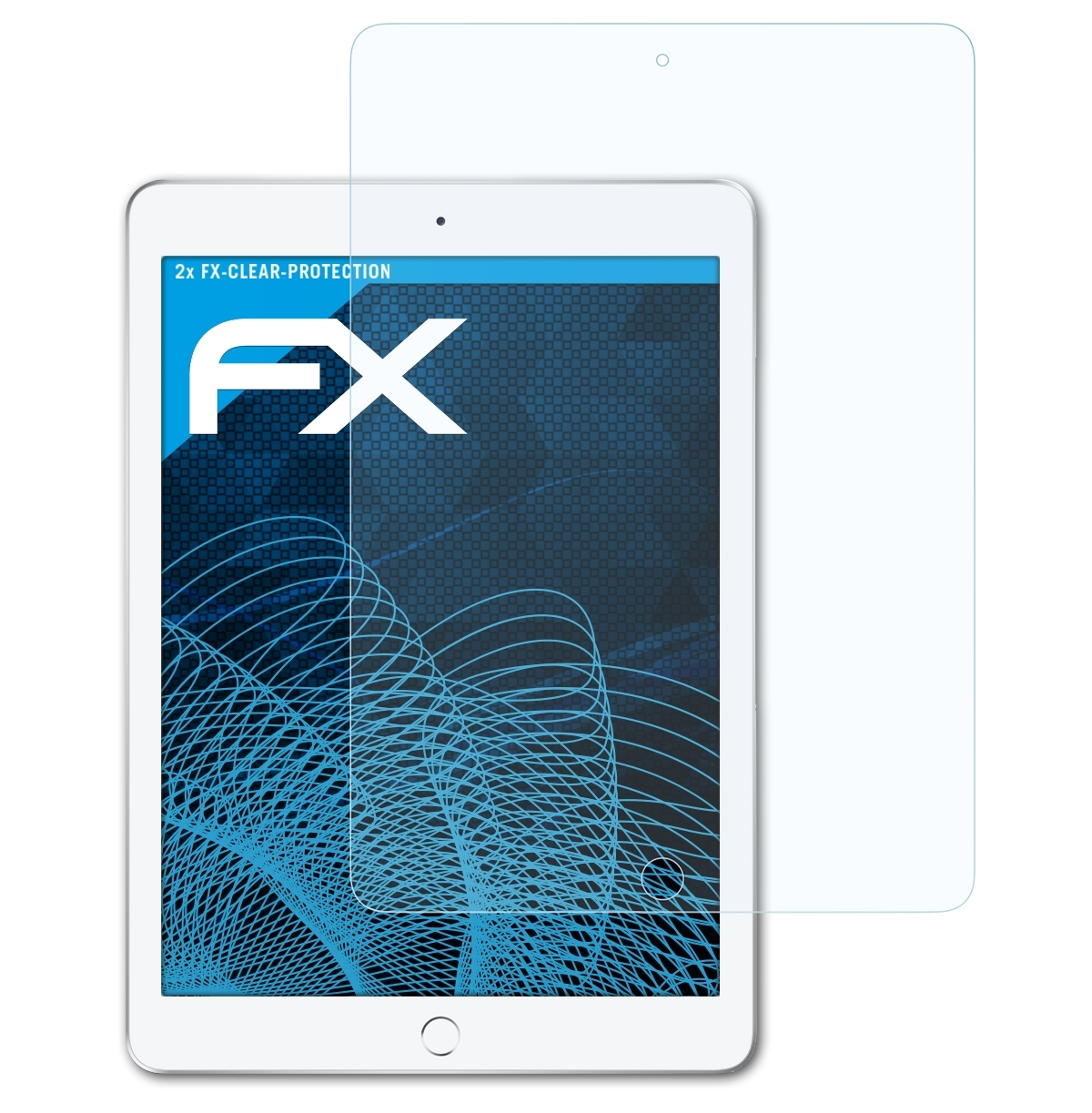Apple Displayschutz(für FX-Clear 2x ATFOLIX iPad (2017))