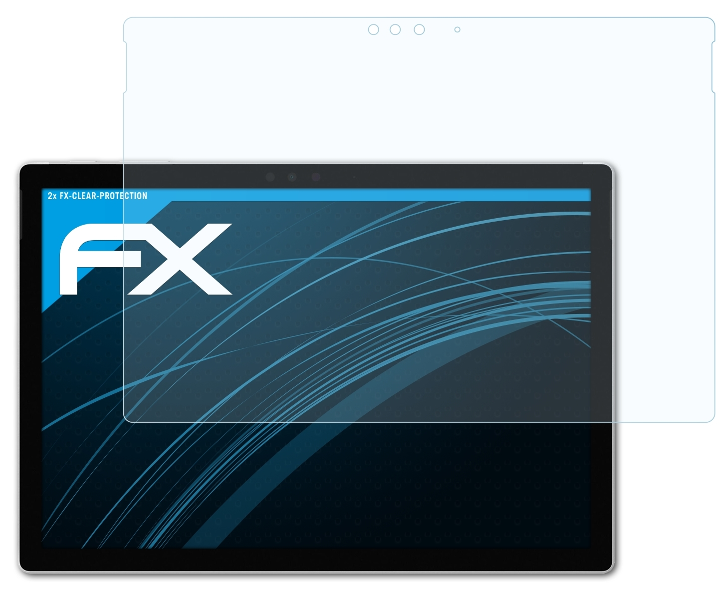 ATFOLIX 2x FX-Clear (2017)) Surface Pro Microsoft Displayschutz(für