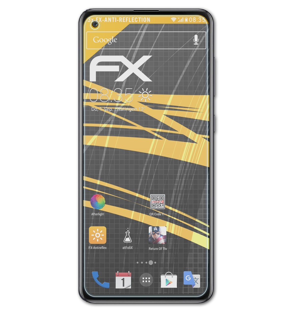 ATFOLIX 3x FX-Antireflex Samsung A21s) Galaxy Displayschutz(für