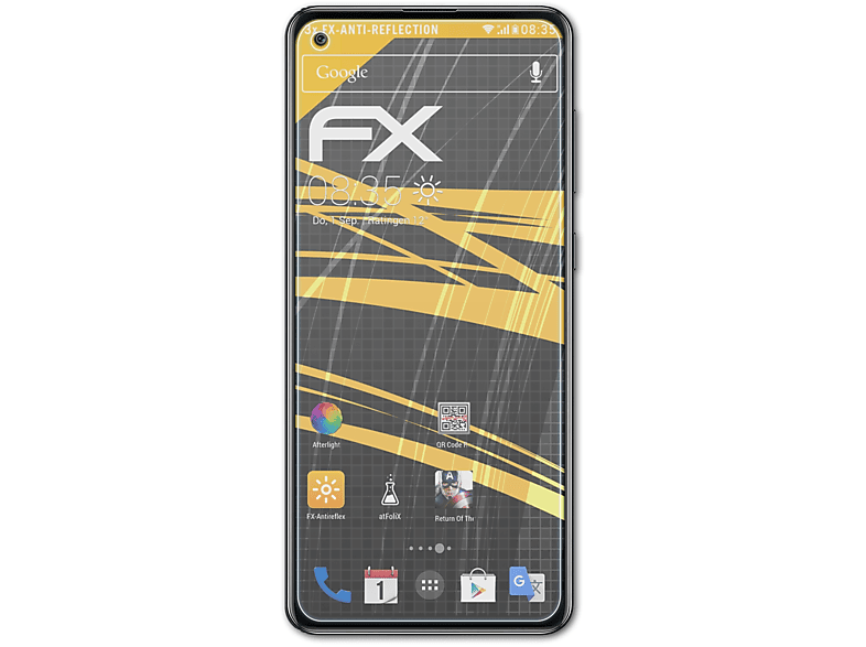 ATFOLIX Samsung FX-Antireflex A21s) Displayschutz(für Galaxy 3x