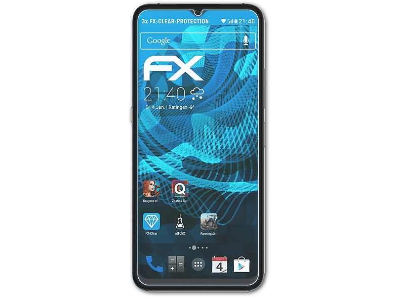 ATFOLIX 3x FX-Clear Displayschutz(für UMiDigi A11)