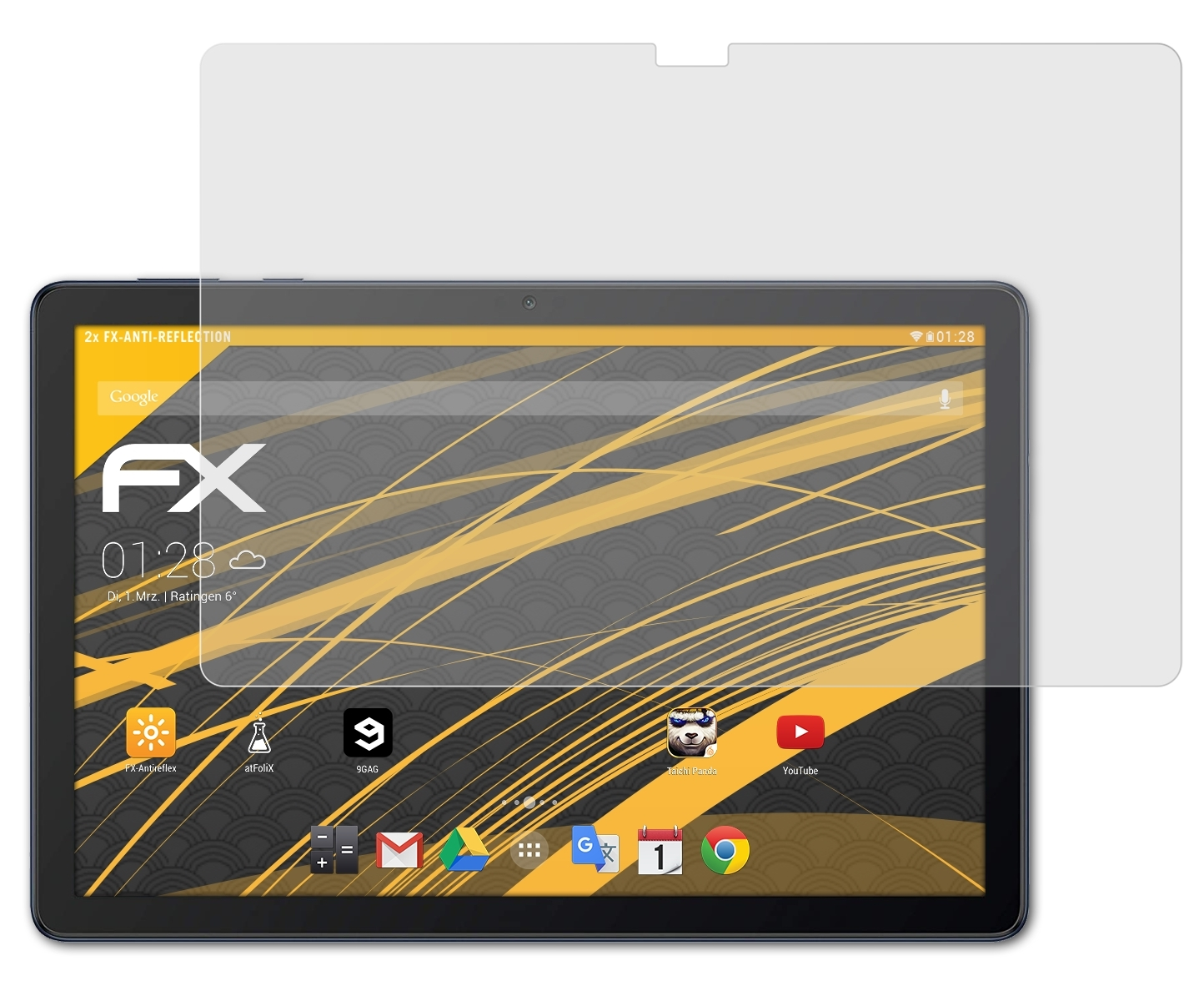 FX-Antireflex Huawei MatePad ATFOLIX Displayschutz(für T10s) 2x