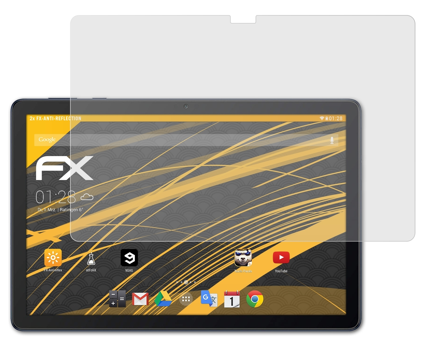 ATFOLIX 2x FX-Antireflex Displayschutz(für MatePad Huawei T10s)