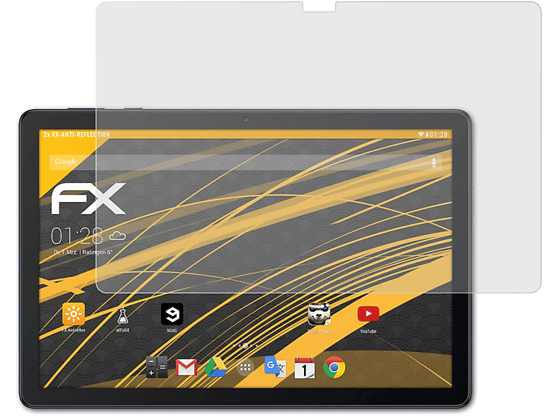 ATFOLIX 2x FX-Antireflex Displayschutz(für Huawei MatePad T10s)