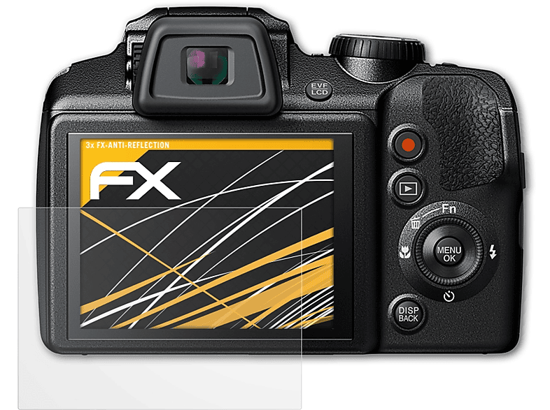 FinePix 3x Fujifilm S9900W) FX-Antireflex Displayschutz(für ATFOLIX