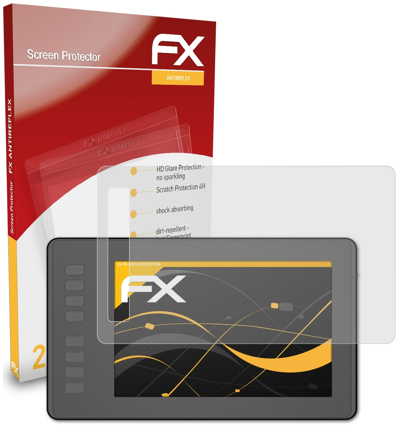 ATFOLIX FX-Antireflex 2x Huion H950P) Displayschutz(für