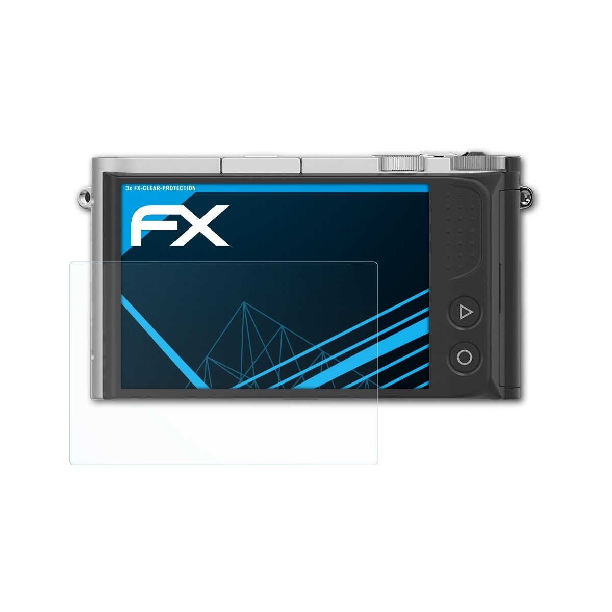 ATFOLIX 3x FX-Clear Displayschutz(für Yi M1)