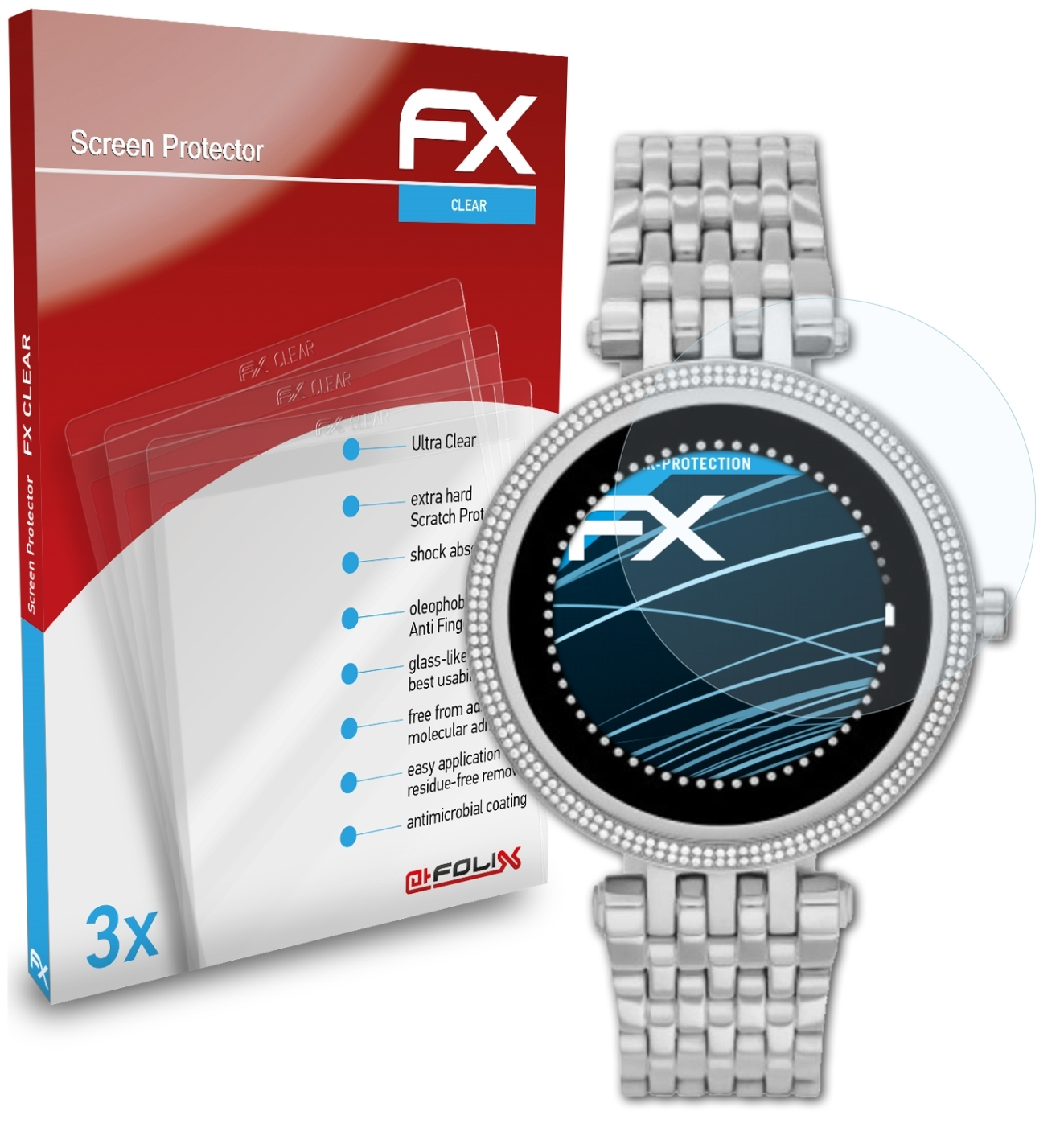 3x 5E) FX-Clear Michael ATFOLIX Darci Gen Displayschutz(für Kors