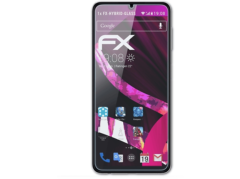 ATFOLIX FX-Hybrid-Glass Schutzglas(für Samsung Galaxy A22 4G)