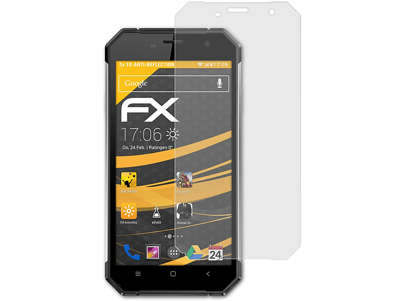 ATFOLIX 3x FX-Antireflex Displayschutz(für Nomu S30)