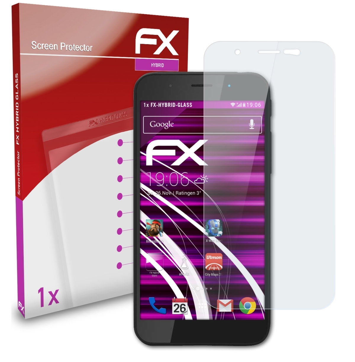 ATFOLIX FX-Hybrid-Glass 5me) Shift Schutzglas(für