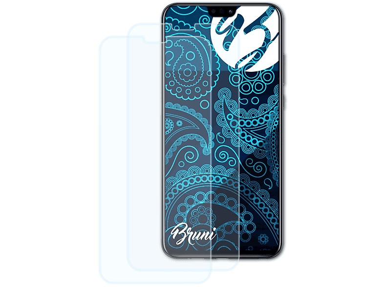 BRUNI 2x 9X Schutzfolie(für Huawei Honor Lite) Basics-Clear