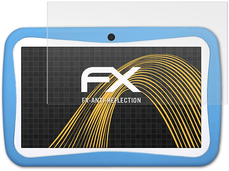 Tablet) 2x ATFOLIX 7 Zoll FX-Antireflex Padgene Displayschutz(für Kinder