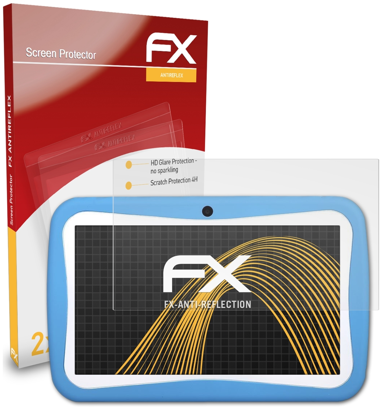 ATFOLIX 2x Padgene 7 Displayschutz(für FX-Antireflex Zoll Tablet) Kinder