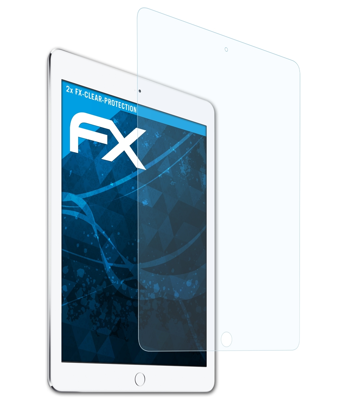 ATFOLIX 2x FX-Clear Displayschutz(für 2) Apple Air iPad