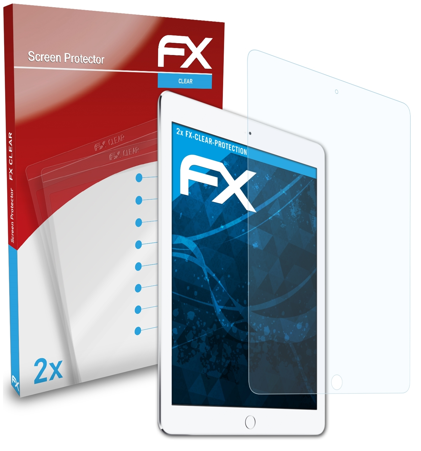 Air FX-Clear ATFOLIX 2) Displayschutz(für 2x iPad Apple