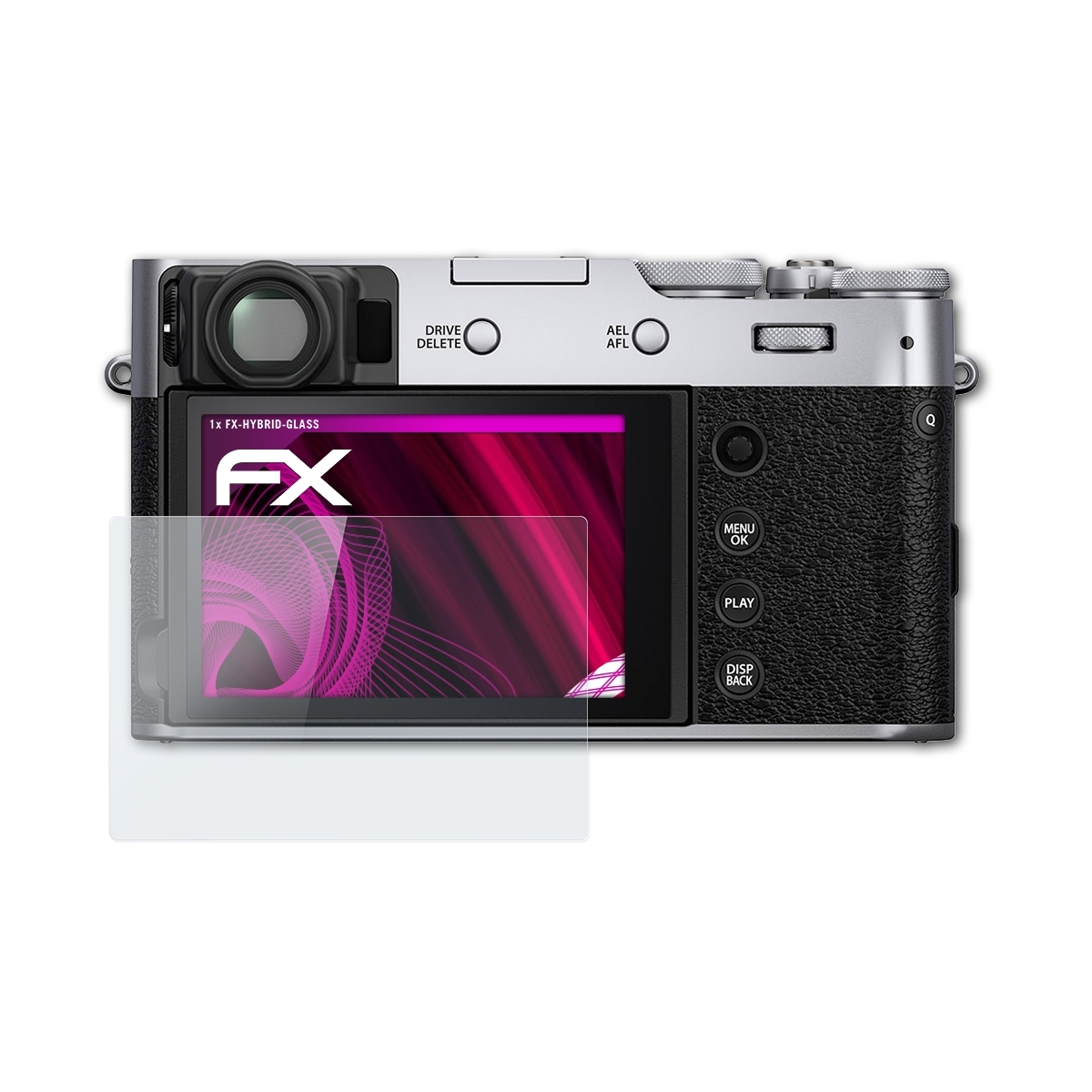 X100V) Schutzglas(für ATFOLIX FX-Hybrid-Glass Fujifilm