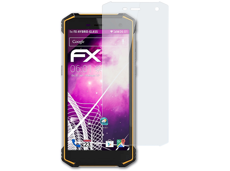 ATFOLIX FX-Hybrid-Glass Schutzglas(für myPhone Hammer Energy 2) | Displayschutzfolien & Gläser